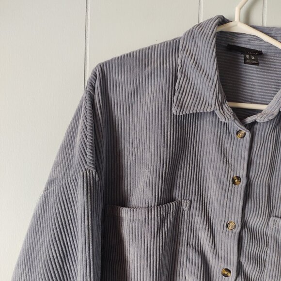 Streetwear Society Oversized Corduroy Shacket / Button Up (XL) - Picture 6 of 7
